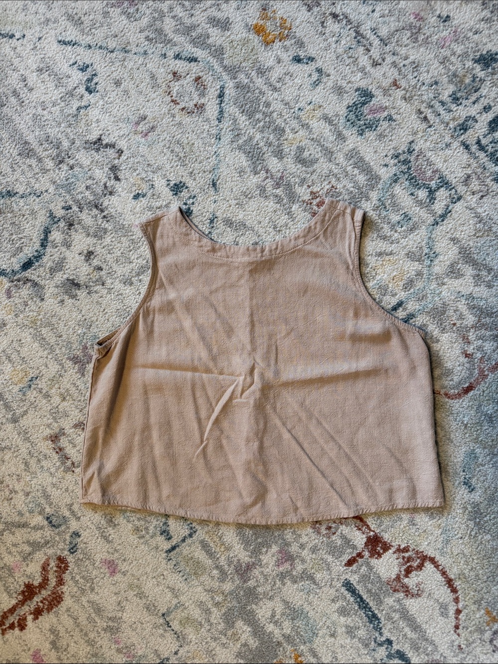 Amazon Women’s Square Neck Sleeveless Tank Top - Beige